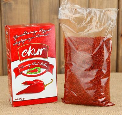 Kahramanamaraş Tatlı Pul Biber -Okur Biber-470 Gr.